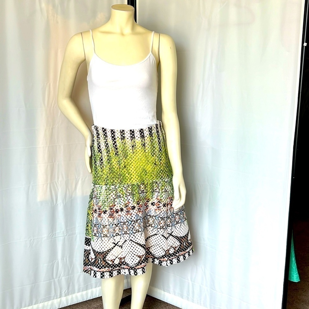 Clover Canyon fit and flair midi skirt
